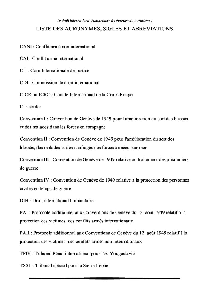 Le droit international humanitaire à l'épreuve du terrorisme