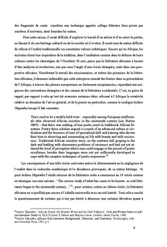 L'héritage yoruba dans le théâtre de Wolé Soyinka