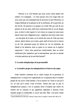 Regard philosophique de la personne humaine