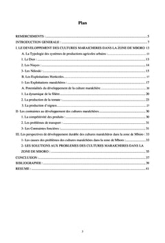 Agriculture et Developpement Durable en Afrique : le cas du Senegal.