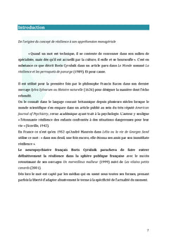 La résilience psychologique dans la relation Manager/Managé