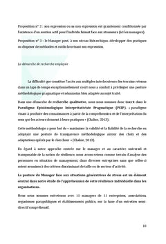 La résilience psychologique dans la relation Manager/Managé