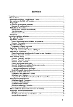 Catalogue des inscriptions lapidaires de la Vienne (Nouvelle Aquitaine)