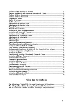 Catalogue des inscriptions lapidaires de la Vienne (Nouvelle Aquitaine)