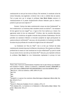 Les paradoxes de la Constitution camerounaise du 18 janvier 1996