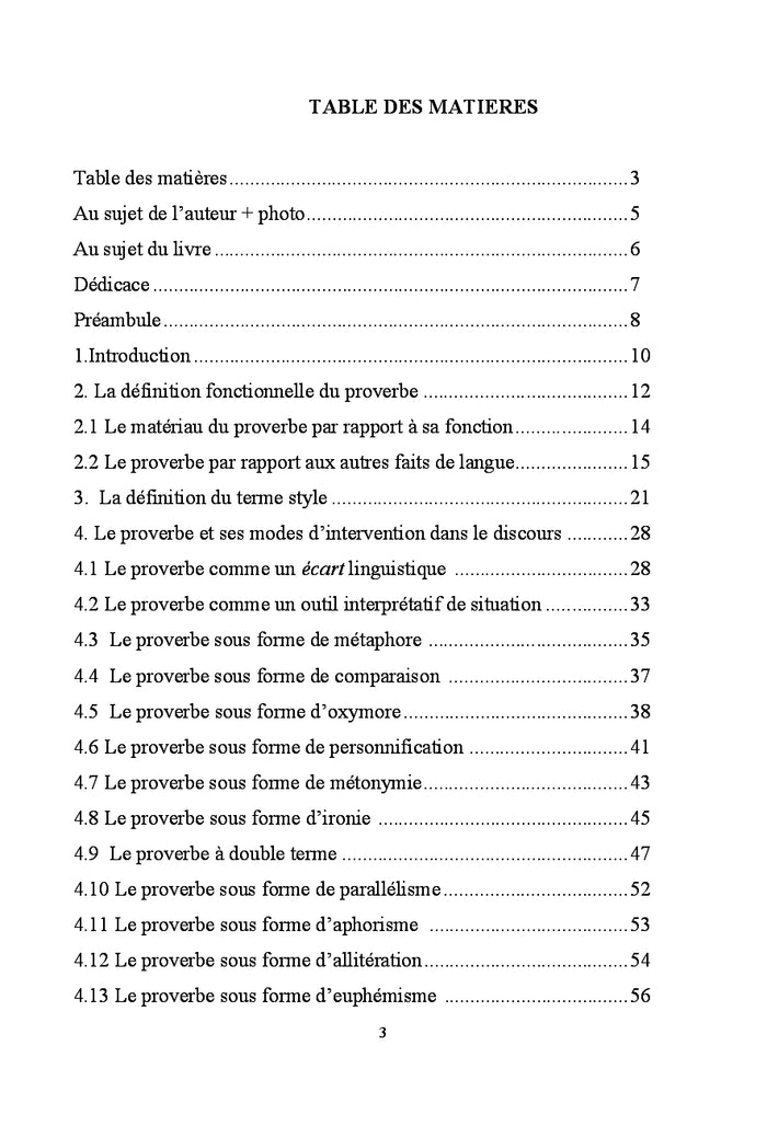 Analyse stylistique du proverbe en fulfulde