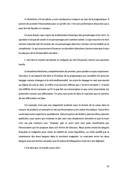 Trace narrative de l'illocutoire et fuite du réel extralinguistique