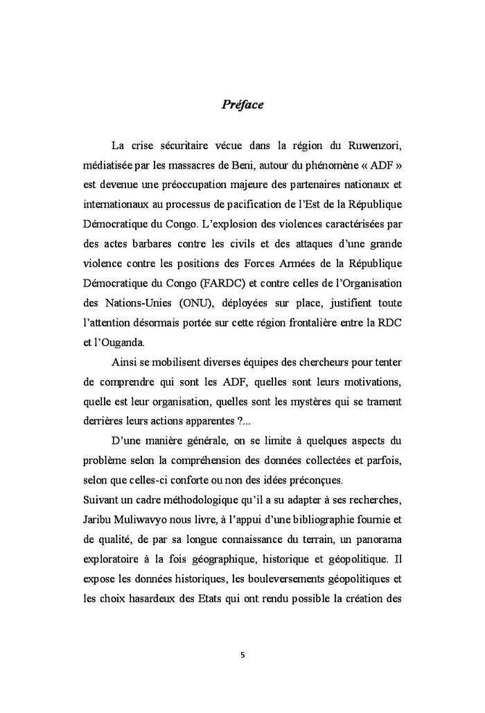 La guerre des ADF dans le Ruwenzori