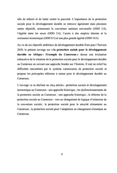 La protection sociale pour le développement durable en Afrique