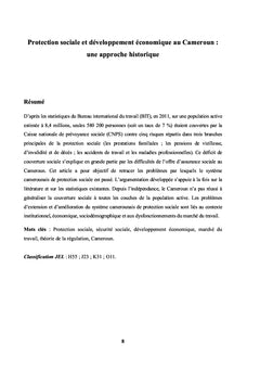 La protection sociale pour le développement durable en Afrique