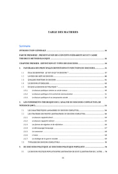 Analyse des interactions verbales du discours politique populiste