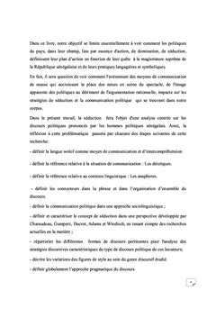 Approche pragmatique du discours politique Wolof
