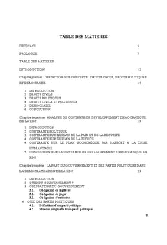 OSC, partis, Gouvernement et l'édification de la démocratie en RDC
