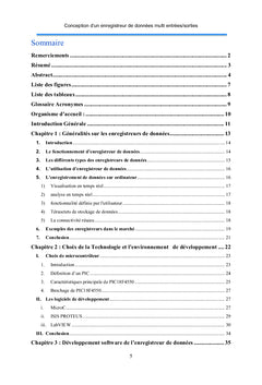 Conception et réalisation d'un enregistreur de données multi entrées/s