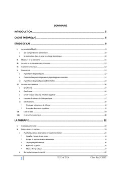 TCC et Trouble du Comportement Alimentaire