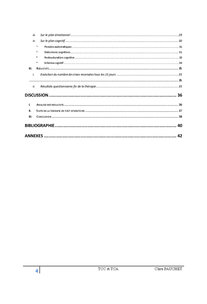 TCC et Trouble du Comportement Alimentaire