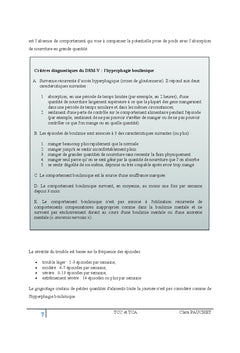 TCC et Trouble du Comportement Alimentaire