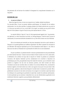 TCC et Trouble du Comportement Alimentaire