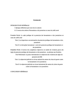 La protection des humanitaires et des journalistes en zones de conflit