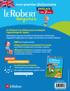 Le Robert Benjamin Anglais - Dès 7 ans - CP-CE