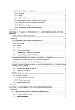 Contribution à l'amélioration des chaussées : remontées des fissures