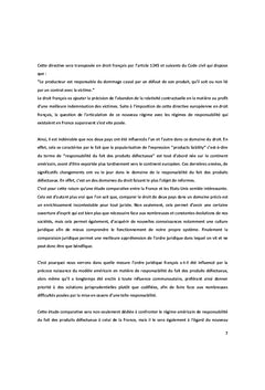 Produits défectueux : étude comparée Etats-Unis/Europe