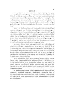La lutte contre la lèpre en Centrafrique de 1931 à 2008