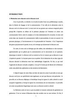 Étude comparative d'un langage féminin