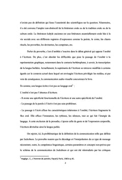 Étude comparative d'un langage féminin