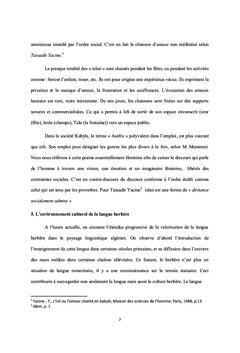 Étude comparative d'un langage féminin