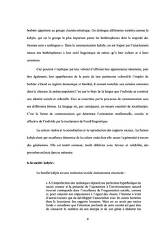 Étude comparative d'un langage féminin
