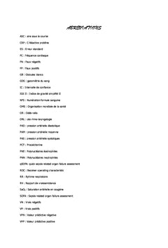 Éosinopénie et Sepsis