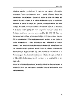 Éosinopénie et Sepsis