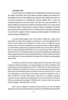 La Performance du Système Fiscal Camerounais au Scanner