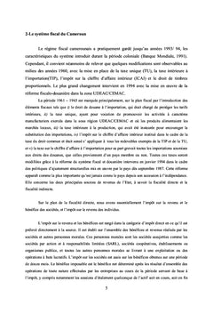 La Performance du Système Fiscal Camerounais au Scanner