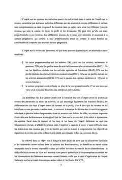 La Performance du Système Fiscal Camerounais au Scanner