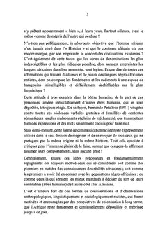 L'indo-européen et la synchronie actuelle des langues négro-africaines