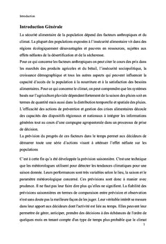 Potentiel de prévision saisonnière sur le Nord-ouest de l'Algérie