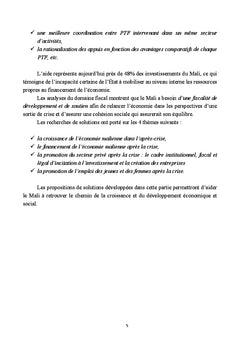 Les solutions économiques