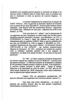 Les experts du concours complet