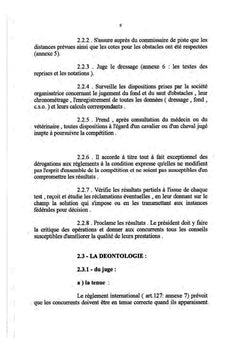 Les experts du concours complet