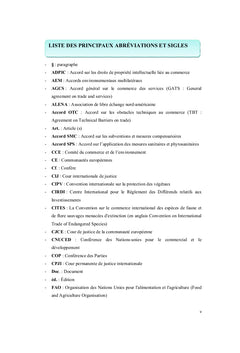 Libéralisation des échanges et mesures restrictives au sein de l'OMC