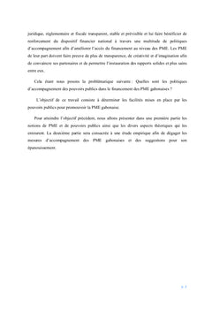 La problématique de financement des PME au Gabon