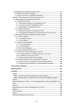 Représentations disciplinaires du FLE dans une université pluridisciplinaire
