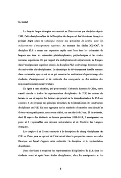 Représentations disciplinaires du FLE dans une université pluridisciplinaire