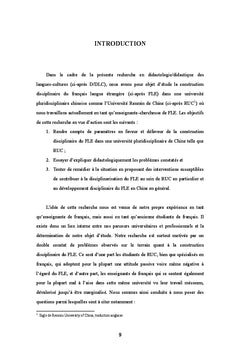 Représentations disciplinaires du FLE dans une université pluridisciplinaire