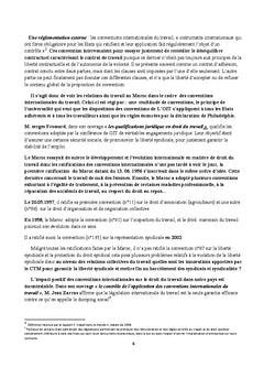 Les conventions internationales et le droit du travail au Maroc