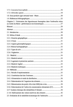 Valorisation des ressources alimentaires locales dans l'embouche ovine
