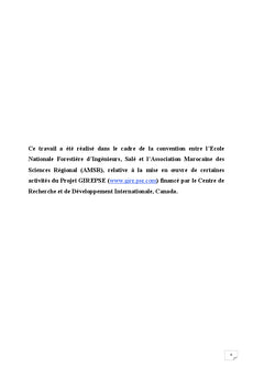 Correction des ravins au niveau du bassin versant de l'Ourika