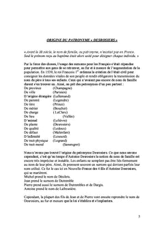 La famille Desrosiers